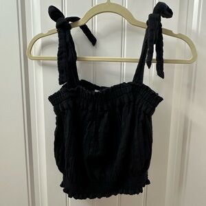 Rip Curl Black Gauze Top